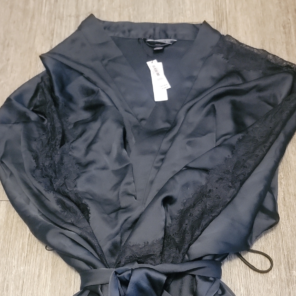 Victoria's Secret Black Satin Dress - Picture 2 of 4
